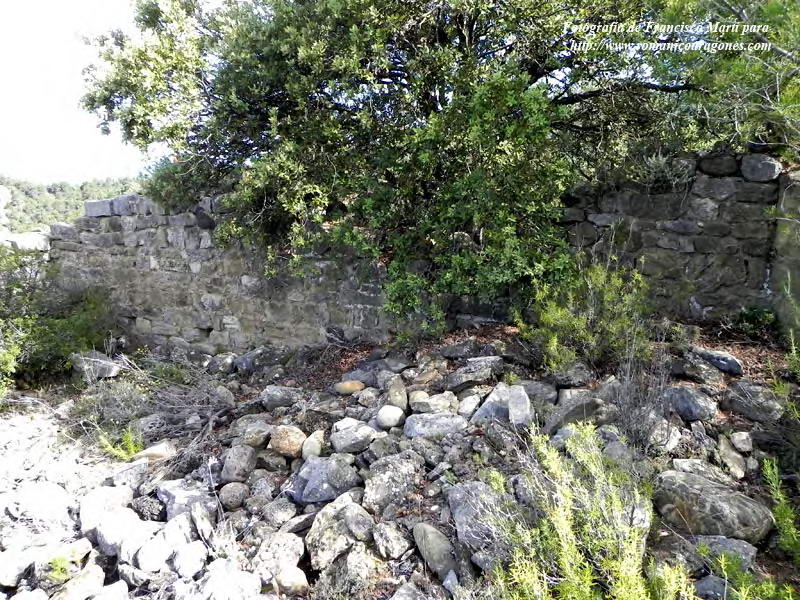Muro norte. Interior